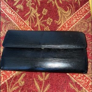 Louis Vuitton Epi Black Porte Tresor International Wallet